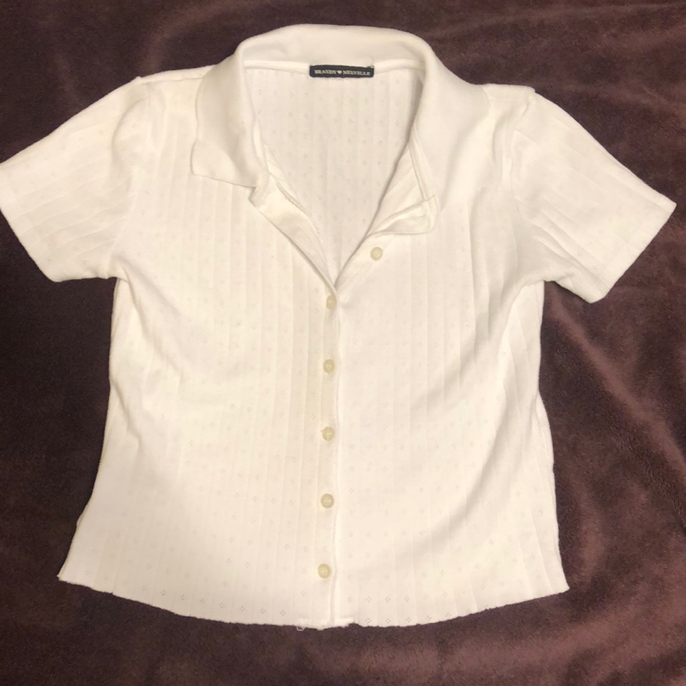 Brandy Melville collard crop top
